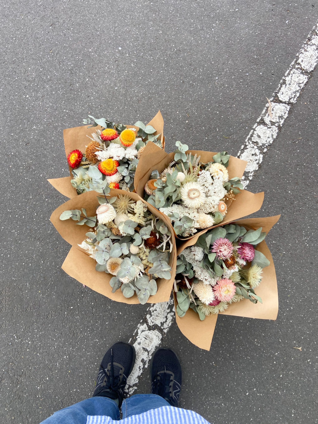 Dried flower bunch