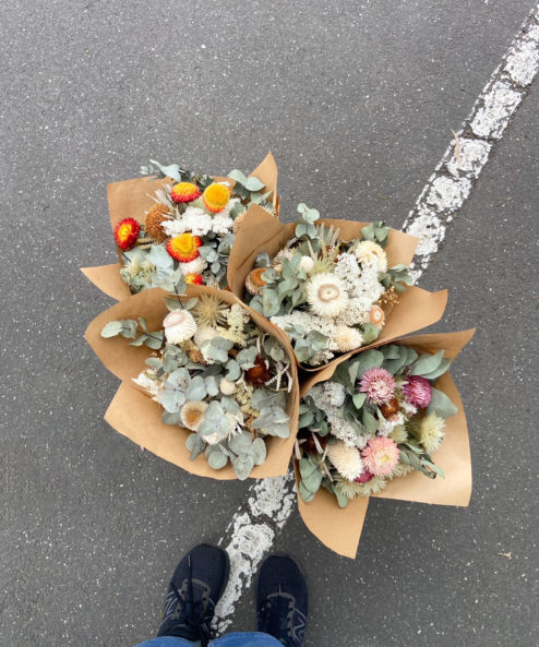 Dried flower bunch